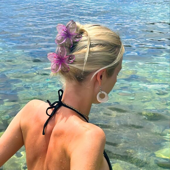 Large Flower Hair Clips Gift Set - Colorful Claw Clips for All Occasions - Picture 2 of 6